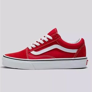 Old Skool Racing Red / True White